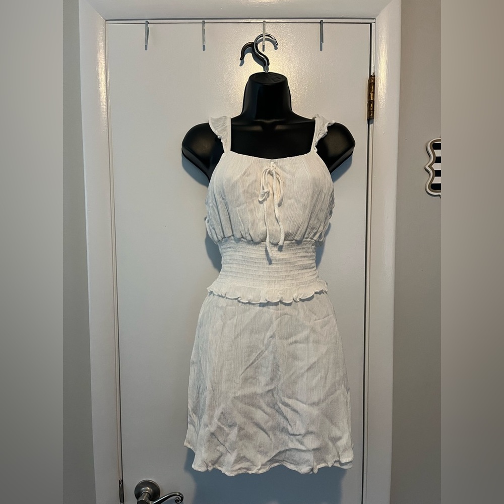 White Flowy Altar’d State Dress